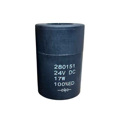 280151 Solenoid Valve Coil Excavator Solenoid Valve 24v 17w  Solenoid Coil