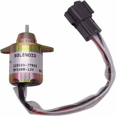 1503ES-12S5SUC12S 12V Fuel Shut Off Solenoid Valve 119233-77932 For Yanmar Excavator Spare Parts