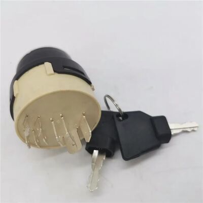 Excavator Spare Parts 3cx 4cx JS200 Ignition Switch With 2 Keys 9 Wires for JCB  701/80184 50988 85804674