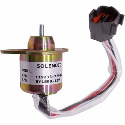 1503ES-12S5SUC12S 12V Fuel Shut Off Solenoid Valve 119233-77932 For Yanmar Excavator Spare Parts