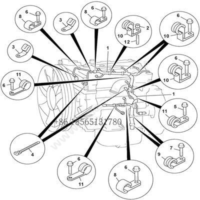 Original 100% New 4JJ1 Diesel Engine Wiring Harness 02/802642 for JS160LC JCB Excavator Parts 02802642 Cable Wiring